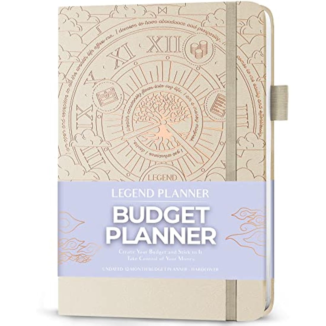 Legend Budget Planner – Financial Organizer Book. Money Account & Expense Tracker Notebook Journal for Household Monthly Budgeting (Seashell)