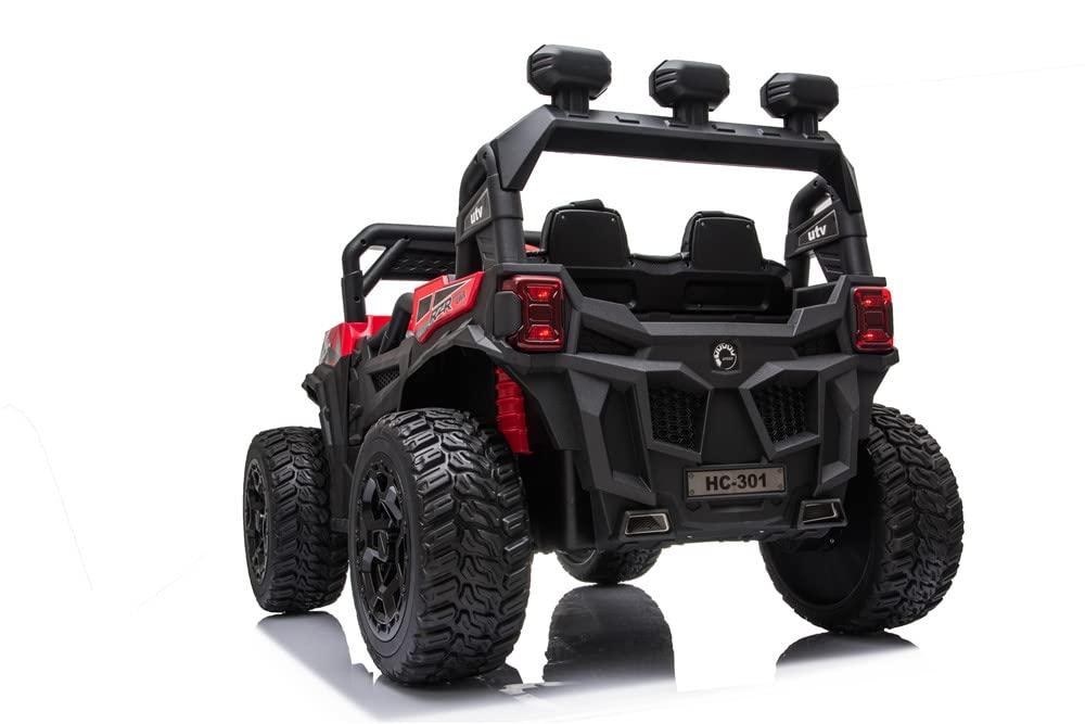 RZR Turbo UTV-MX-ii *2 SEATER* 24V 4x Motors 4x4 Electric Kids Ride On Car (White)