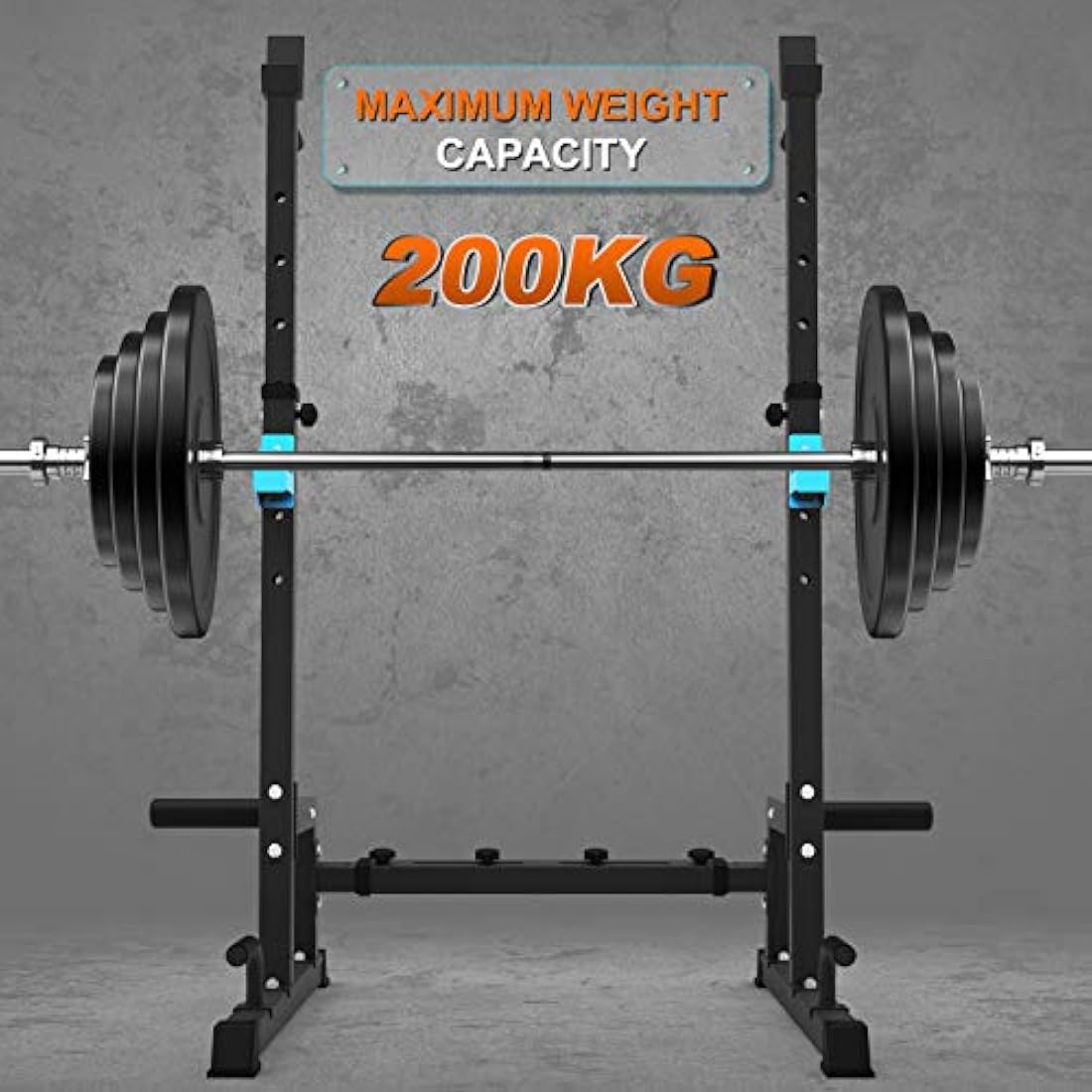 Squat Rack Multi-Function Barbell Rack Height Adjustable Dip Stand Home Gym Weight Lifting Bench Press Dip Station Push up Portable Strength Training Dumbbell Rack