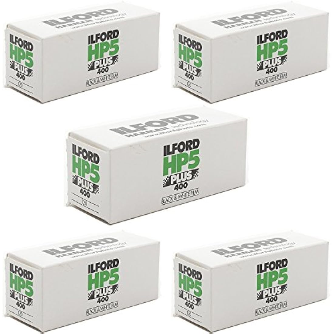 5 Rolls Ilford HP5 400 120 Film