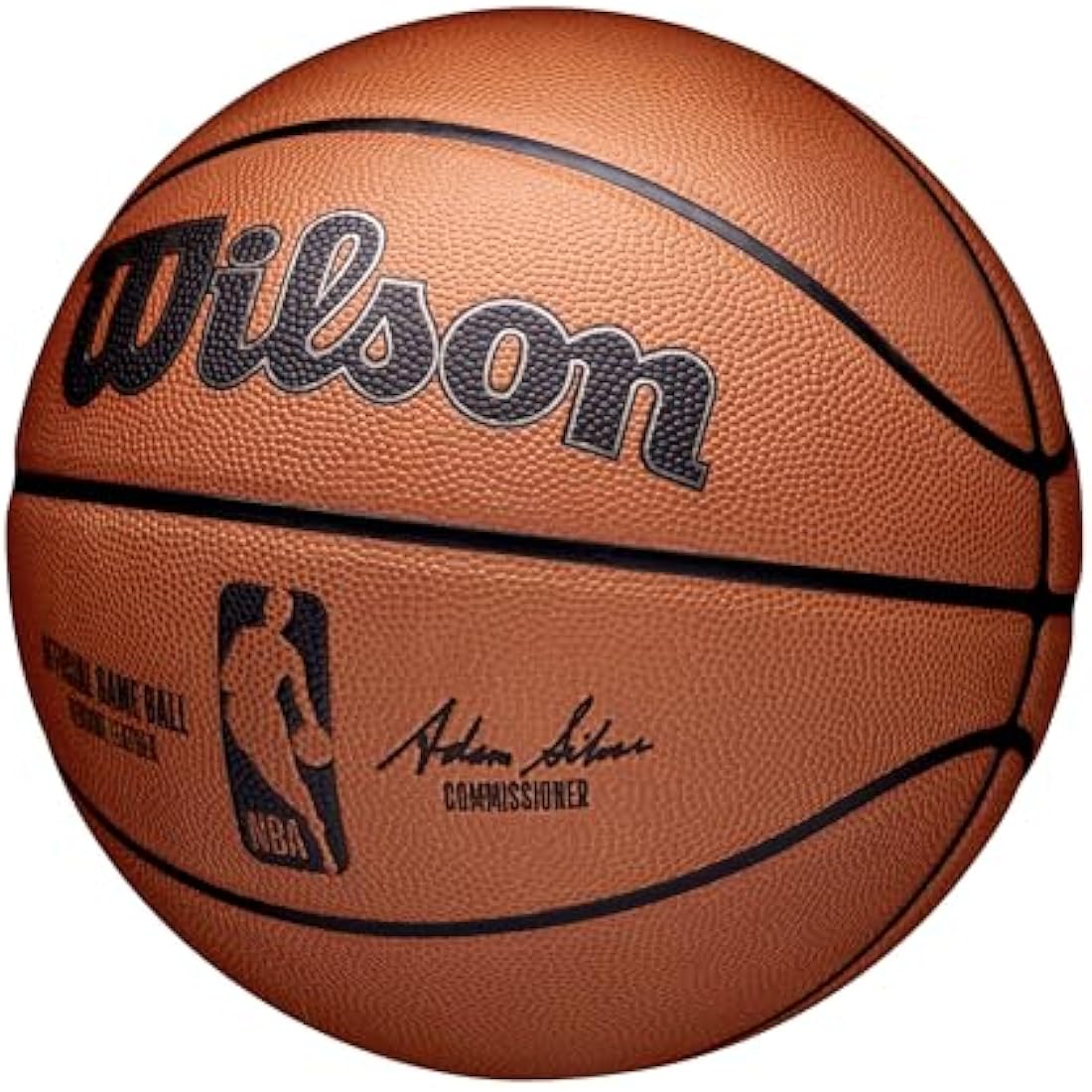 Wilson NBA Official Game Ball, Indoor, Leather, Size: 7, Brown