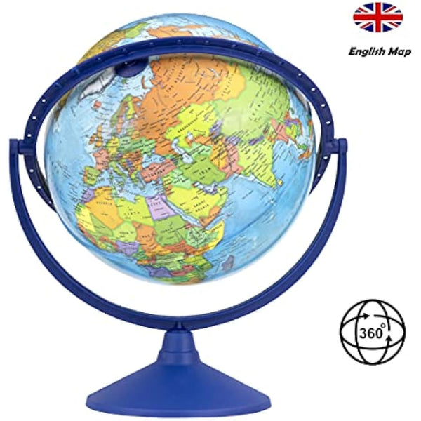 Exerz 30CM Educational World Globe All direction 360° rotating - Diameter 30cm