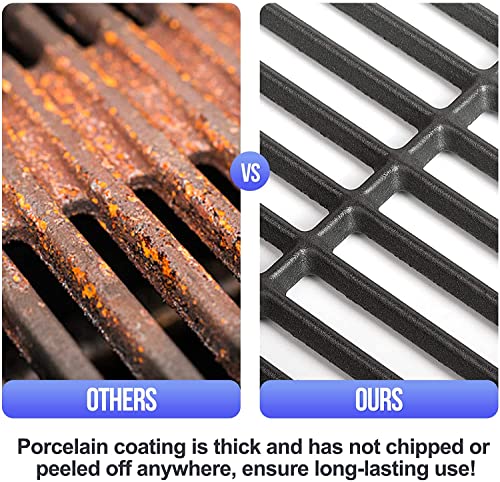 Vnierxful 7524 7528 49.53CM Cast Iron Cooking Grates for Weber Genesis E-310/ E-320/ E-330, Genesis S-310/ S-320/ S-330, Genesis EP-310/ EP-320/