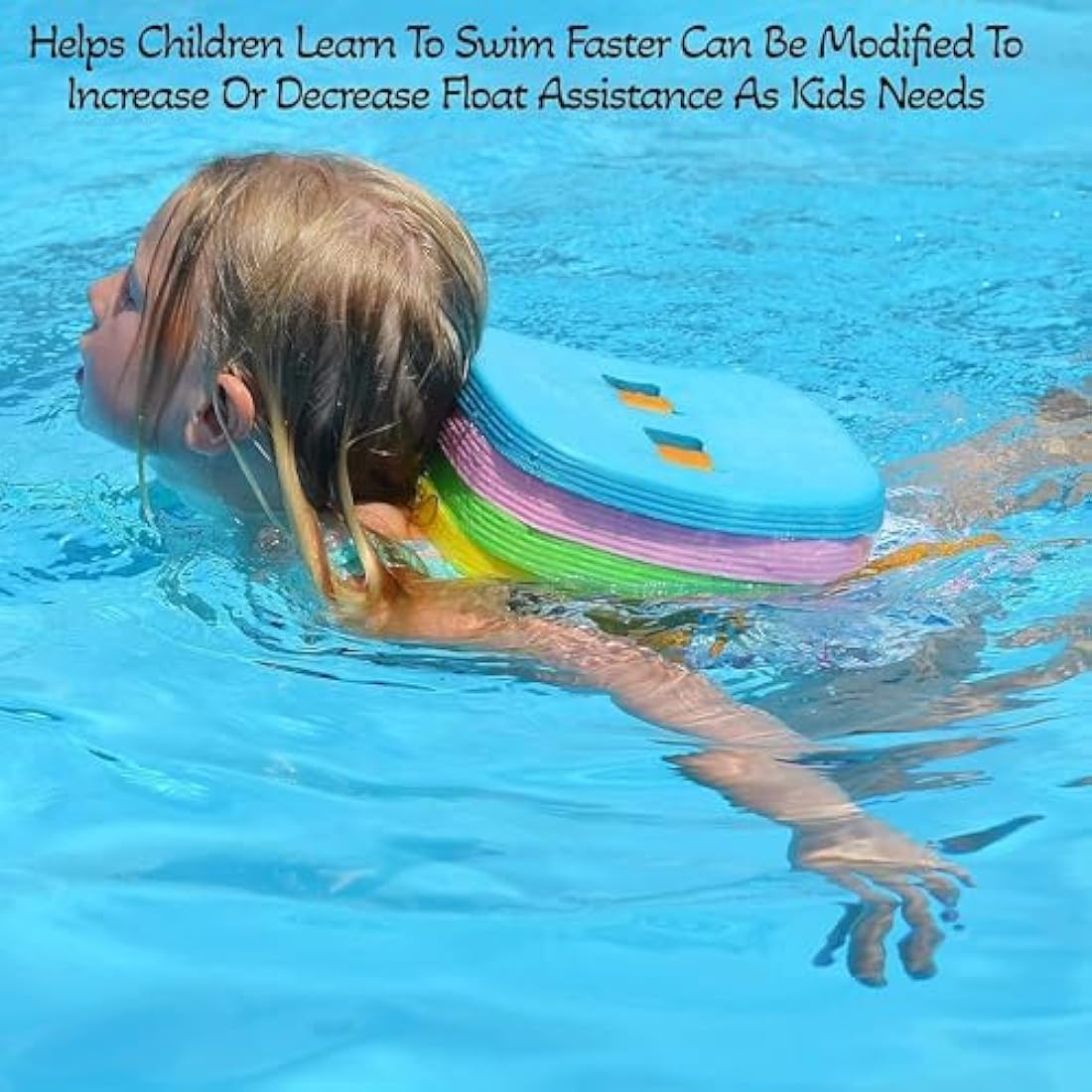 Swim Float Kids Back Belt: Pool Bubble Water Trainer Training Device 3-12 Year Old