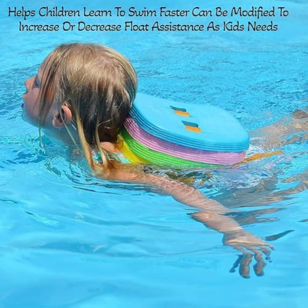 Swim Float Kids Back Belt: Pool Bubble Water Trainer Training Device 3-12 Year Old