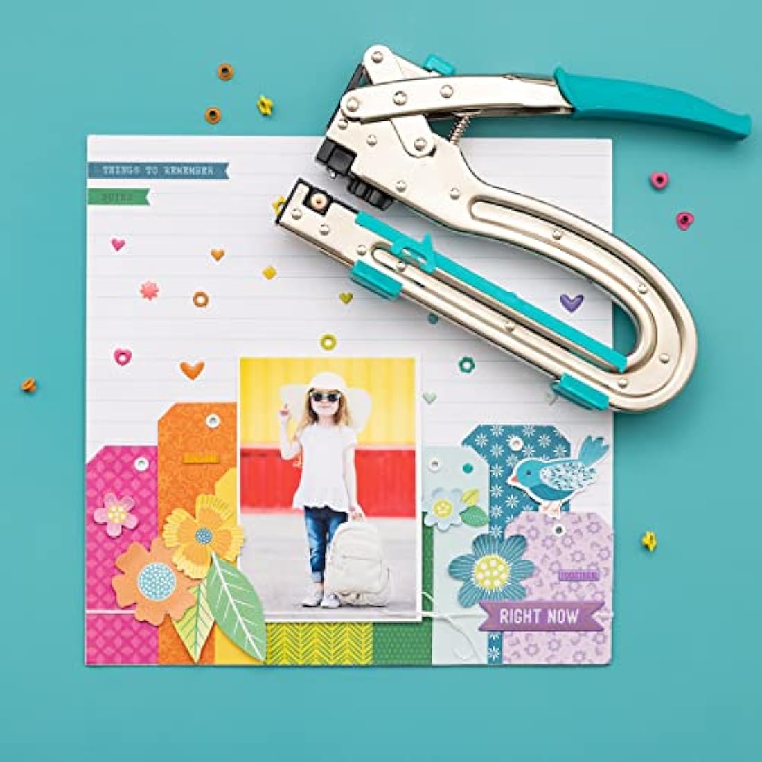 We R Memory Keepers Crop-a-Dile II Big Bite Punch, Aqua