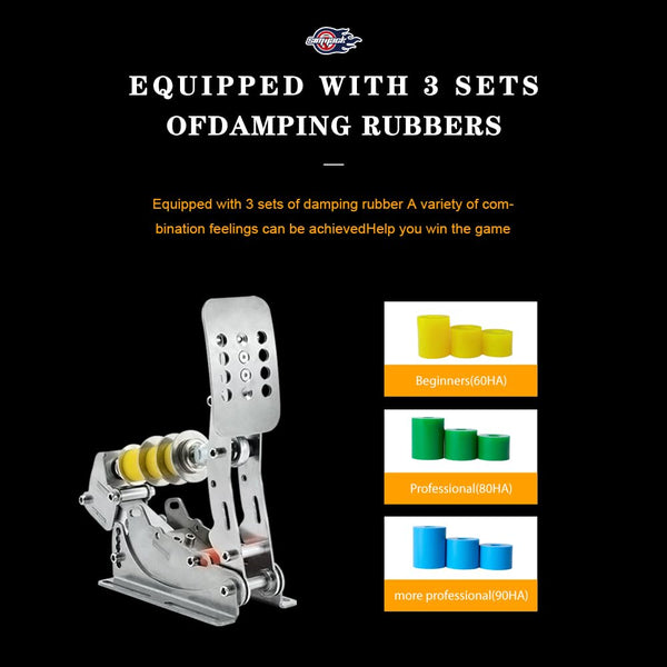 Simjack UT Sim Racing Pedals 200KG Load Cell Brake Pedal PC Racing Simulator Pedals Pressure Sensor HE Hydraulic Pedal (UT-P3-H3)