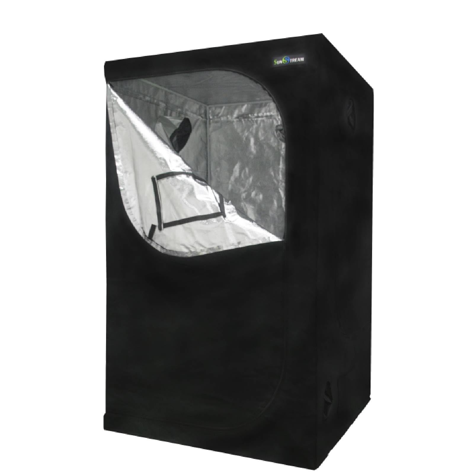 Sunstream Hydroponic Grow Tent 24"x24"x56"(60x60x140cm) for Indoor Seedling Plant Growing, Water-Resistant LightProof 2x2 FT Small Mushroom Indoor
