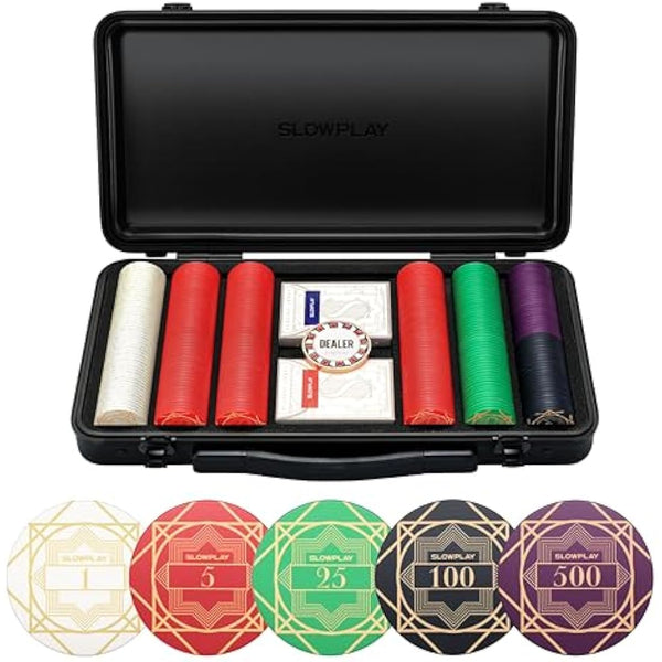 SLOWPLAY ACES Poker Set (300 pcs Numbered)