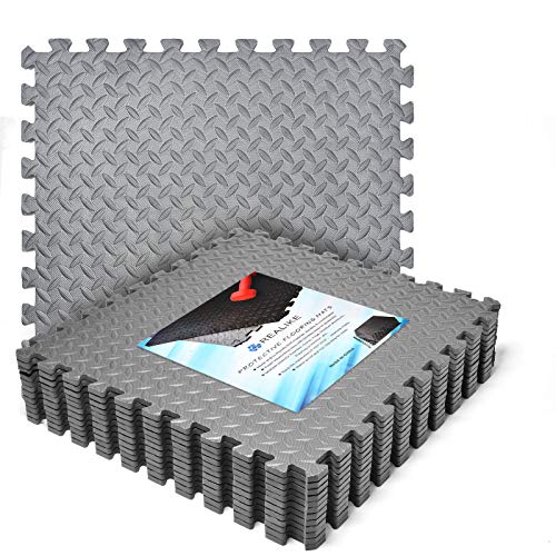 REALIKE Exercise Foam Mat Protective Flooring Mat Eva Puzzle Rubber Cushions Interlocking Tiles Gym Mats for Fitness sport workout Play