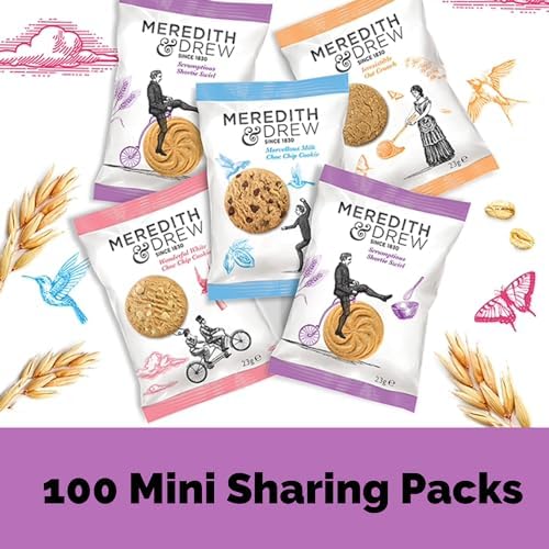 Meredith & Drew Mini Packs Twin Pack Biscuits, 23 g (Pack of 100)