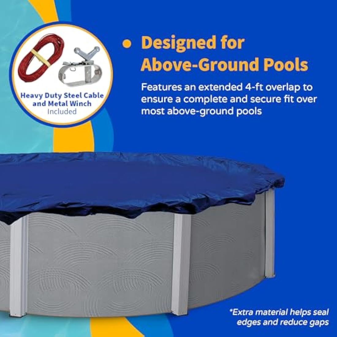 Blue Wave Gold 15-Year 12-ft x 20-ft Oval Above Ground Pool Winter Cover