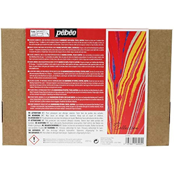 Pebeo 758495 MARBLING Collection Set, Assorted 10X45ML