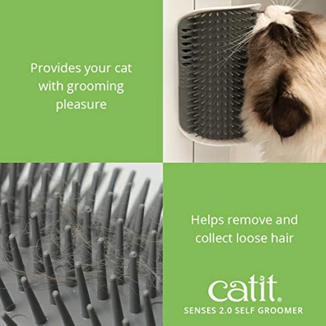 Catit Senses Self Groomer,GRAY, 2.0
