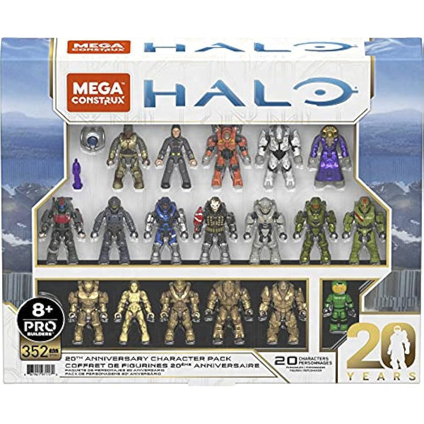 Mega HALO 20th Anniversary Character Pack HALO Infinite Construction Set, Building Toys for Boys [Amazon Exclusive]