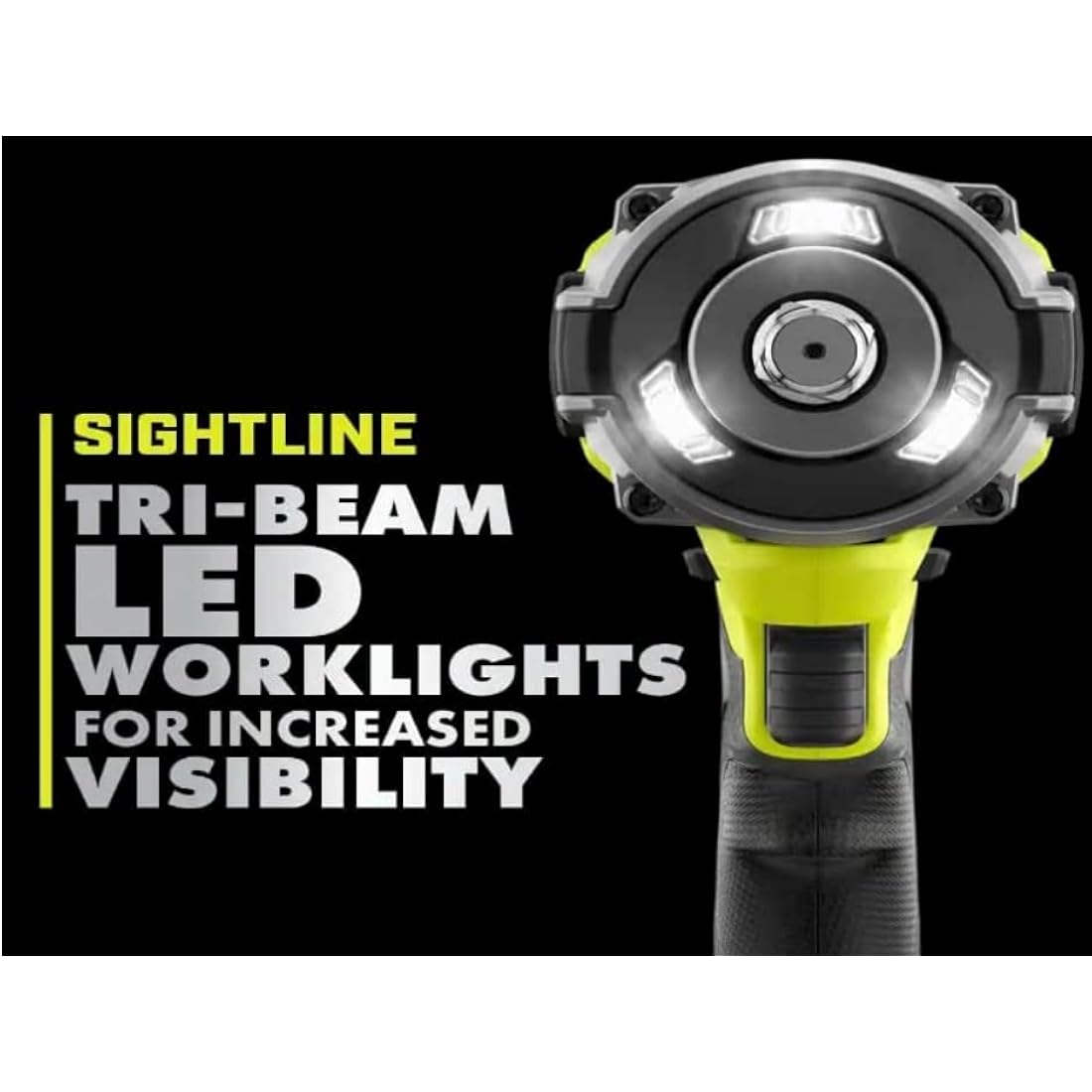 RYOBI - ONE+ HP 18V Brushless Cordless 4-Mode 1/2 in. High Torque Impact Wrench (Tool Only) - PBLIW01B