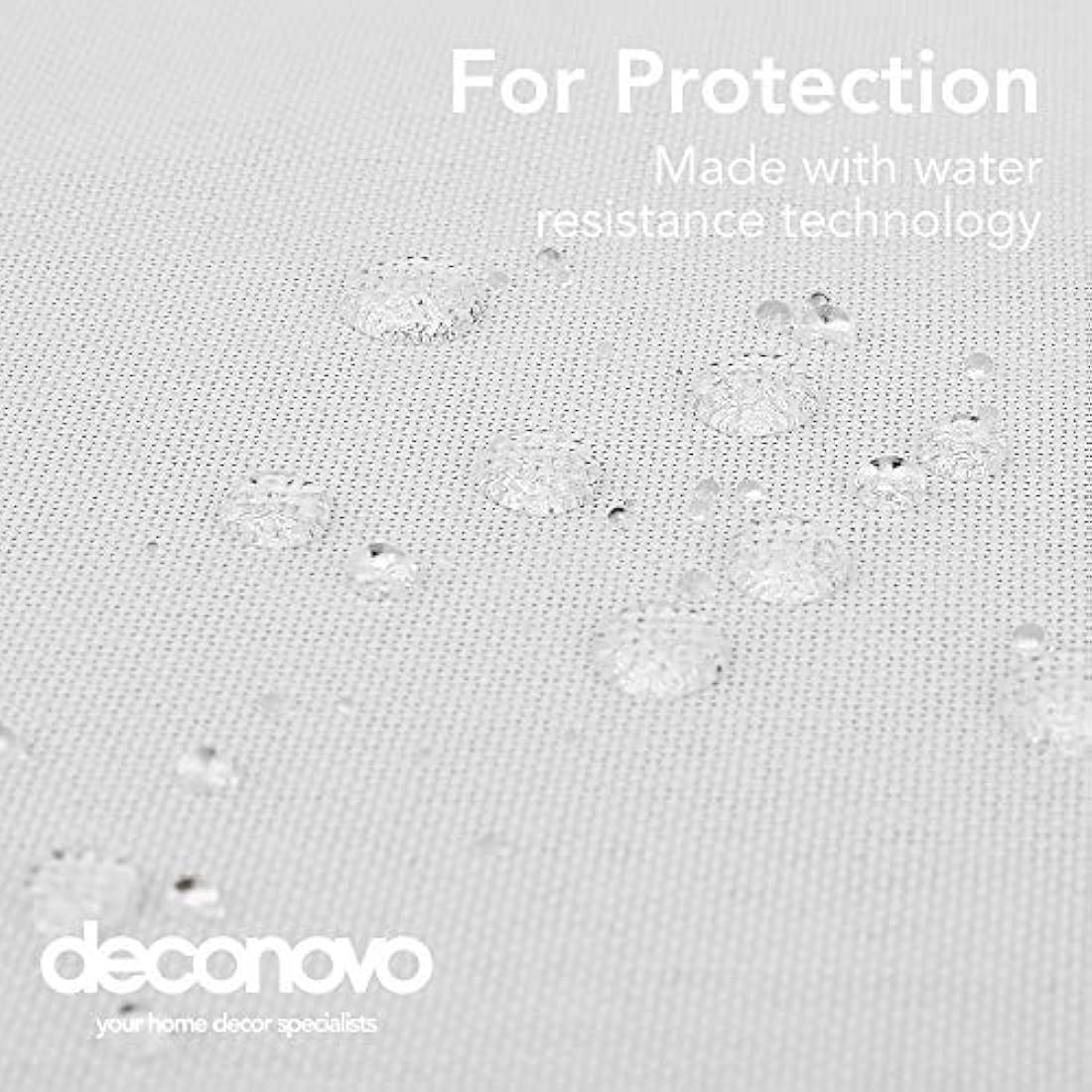 Deconovo Decorative Faux Linen Table Cloth Wipeable Water Resistant Tablecloth for Dinning 52x70in(132x178cm) White