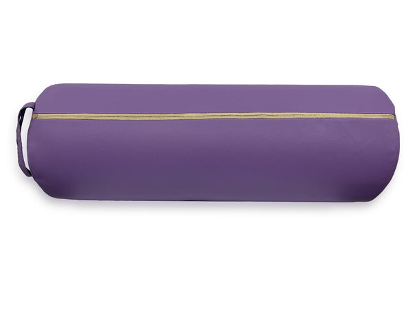QUIRUMED Roller Cushion, 55 x 20 cm, Purple, Leatherette, Ergonomic, Foam Filling, Yoga, Fitness, Massage