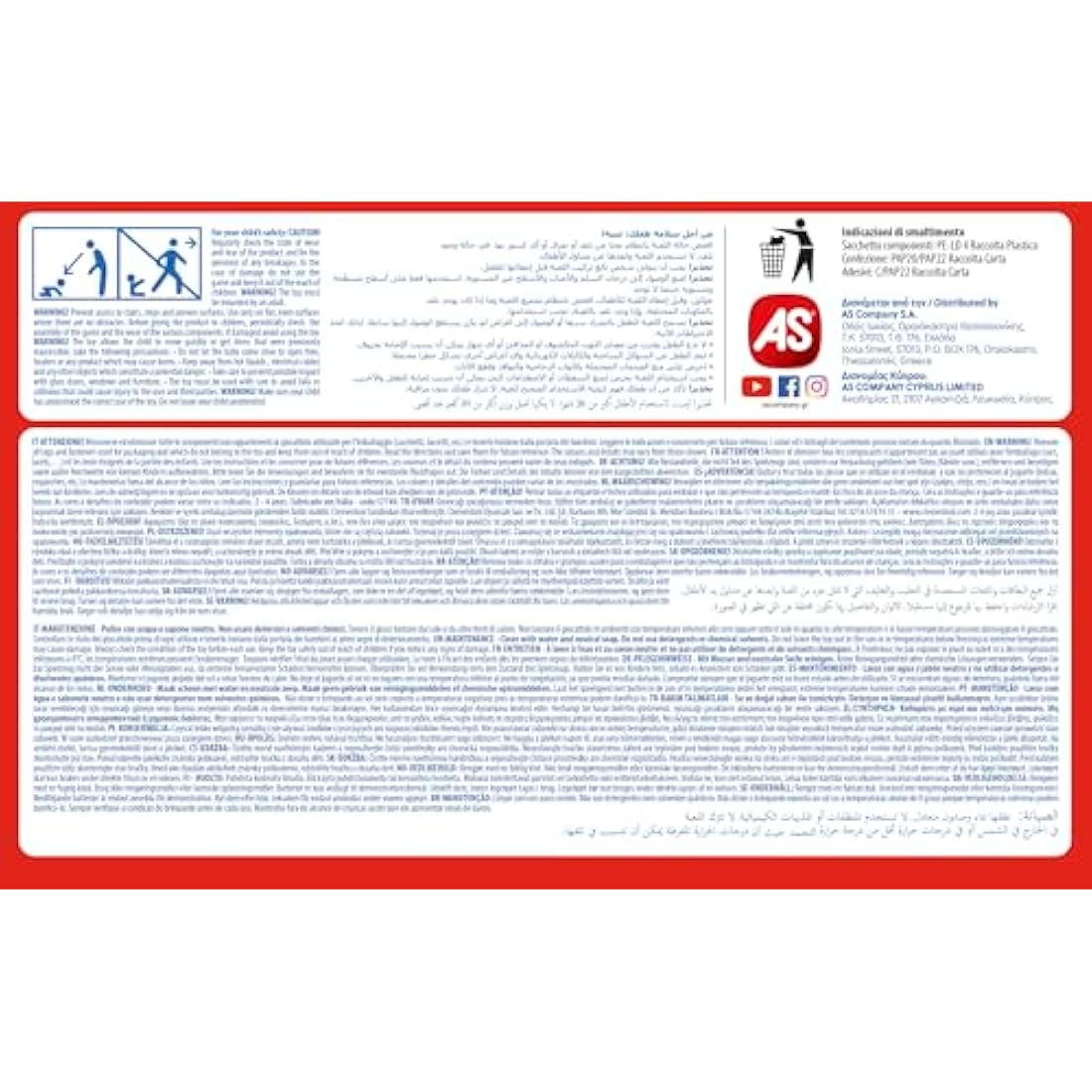 Clementoni- Unicorn Push 3-Wheeled Scooter for Toddlers: Fun & Safe First Scooter (2+ Years)