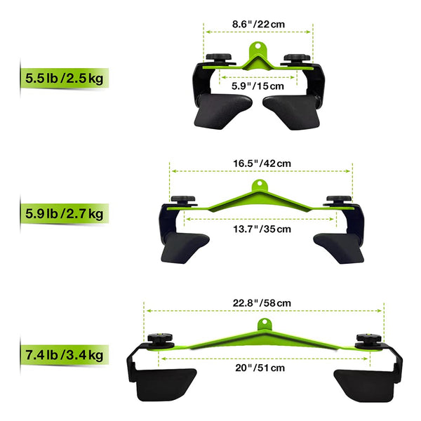 SevnElk LAT Pull Down Rowing Handle Attachment,Multifunction Fitness Gripper for Cable Machine Weight Lifting, Tricep Back Muscles Training, Home&Gym