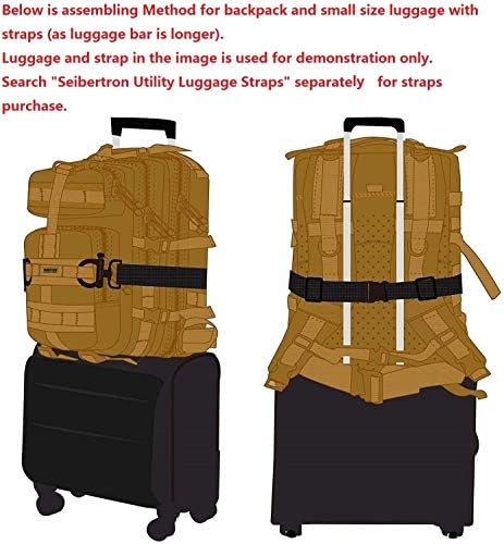 Seibertron Falcon Tactical Water Repellent Hiking Camping Backpack Compact Assault Pack Summit Bag