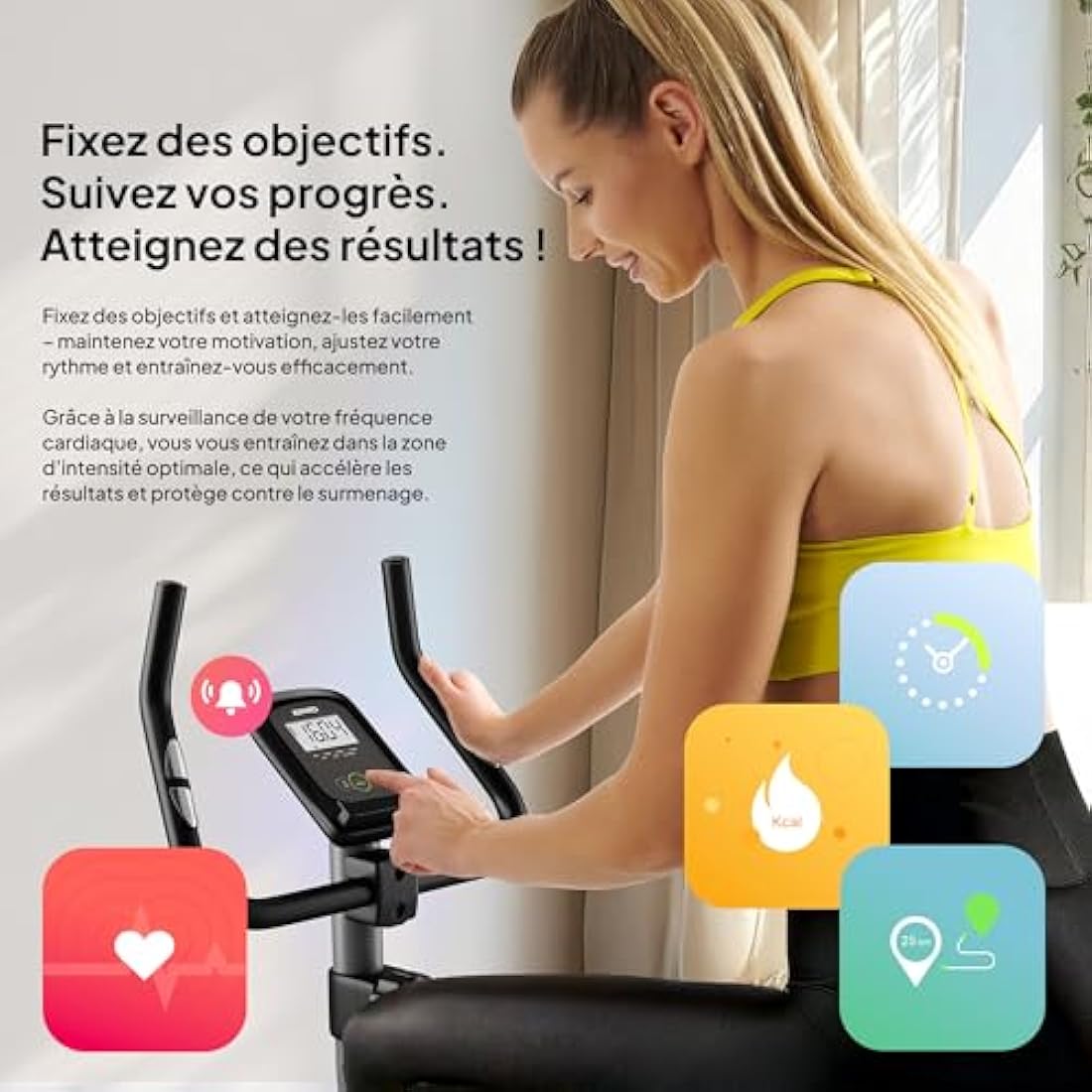 Zipro Erwachsene Magnetischer Fitnessbike, One Size, einheitsgröße