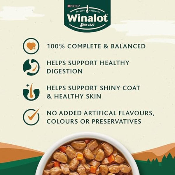 Winalot Meaty Chunks Mixed in Gravy Wet Dog Food 80x100g