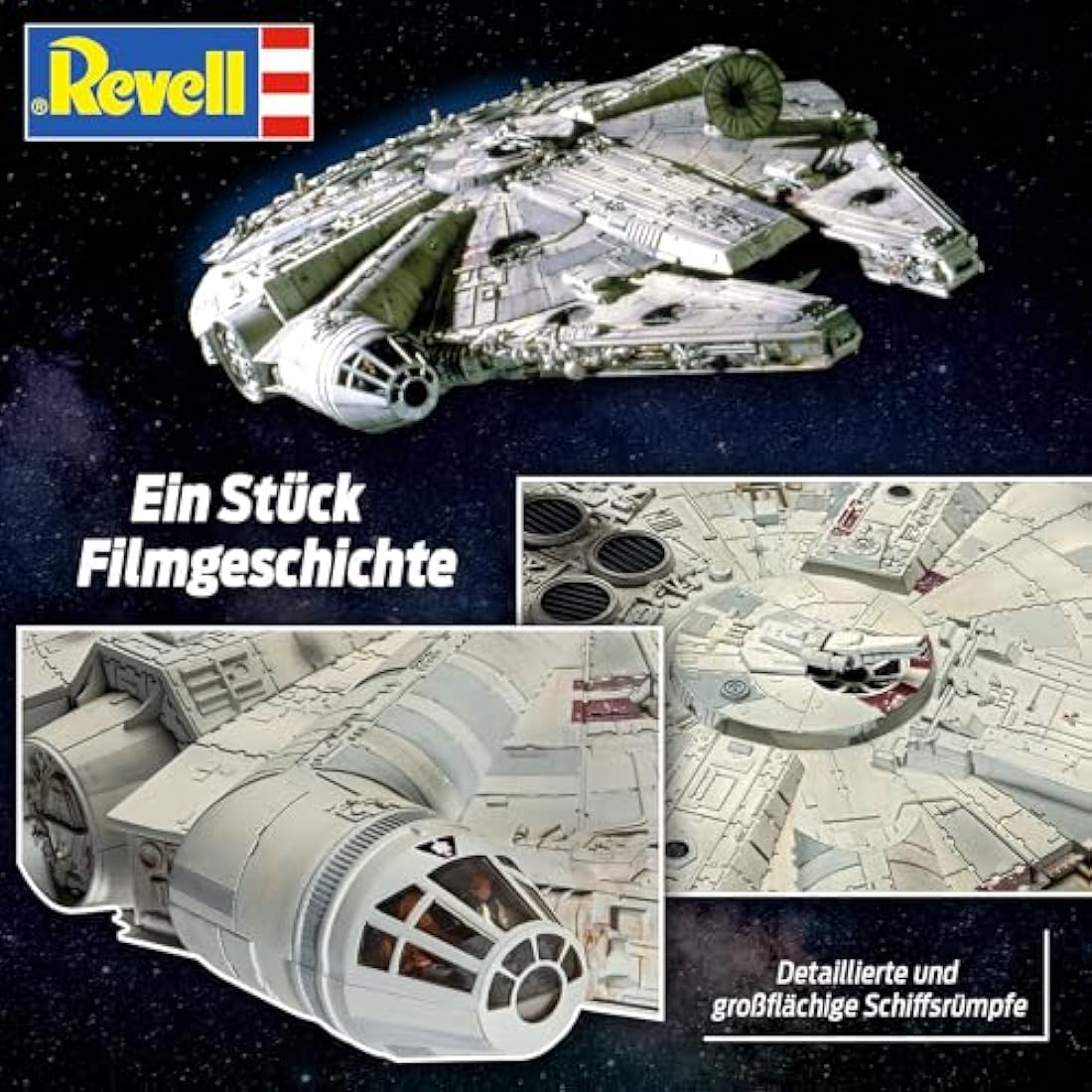 Revell 06718 Star Wars Millennium Falcon (Han Solo) 1:72 Scale Unbuilt/Unpainted Plastic Model Kit