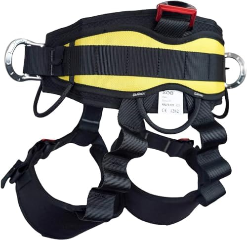 Tree Climbing Harness, Adjustable Thickness Widen Protecta Safety Harness, Half Body Harnesses for Rock Climbing Rescuing Work Fire Rescuing Caving