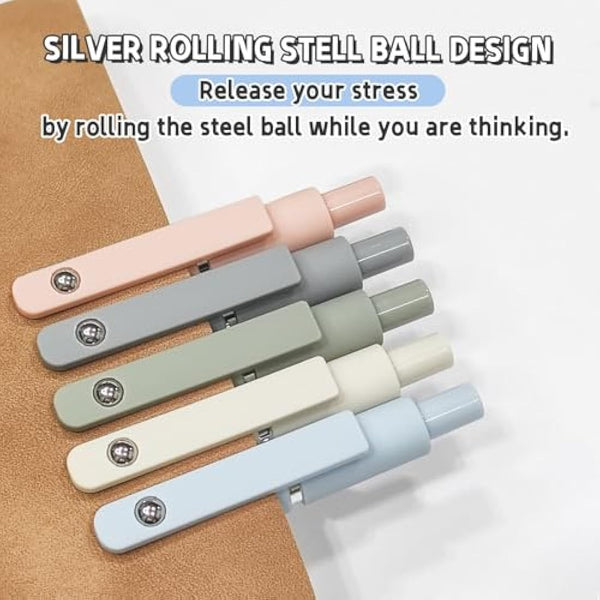 UIXJODO Gel Pens, 10 Pcs 0.5mm Fine Point Black Ink Pens with Soft Grip, Morandi Series for Writing, Note Taking