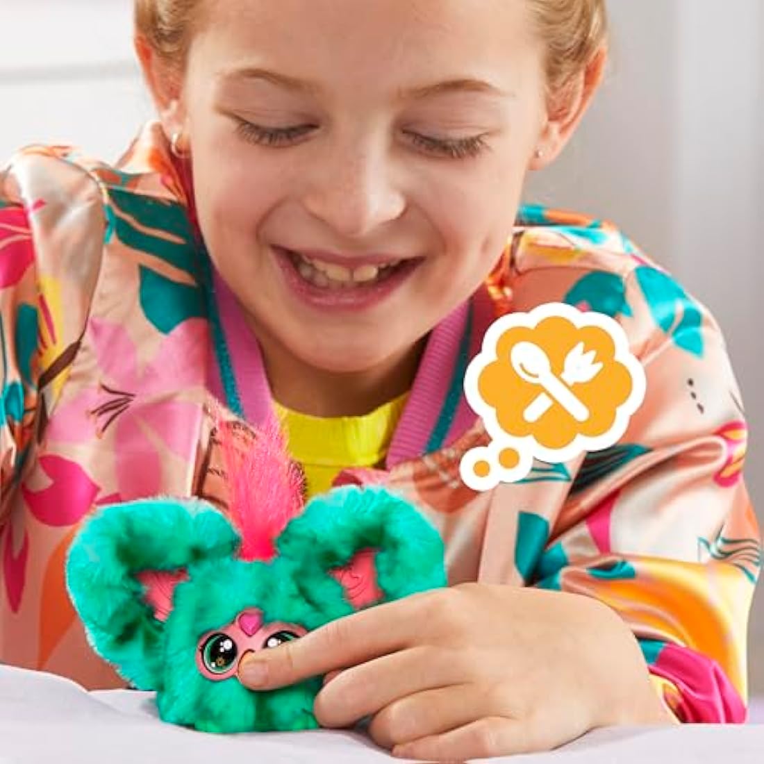 Furby Furblets Mello-Nee Mini Electronic Plush Toy, Red