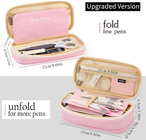 EASTHILL Big Capacity Pencil Pen Case Office College School Large Storage High Capacity Bag Pouch Holder Box Organizer