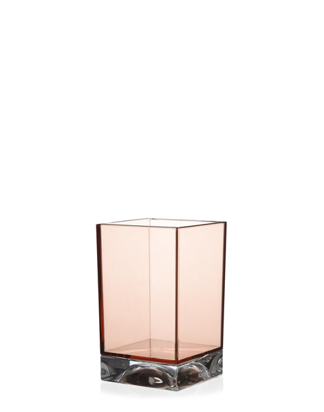 Kartell Boxy Toothbrush Holder, Nude Pink, 7.3 x 7.3 x 12 cm