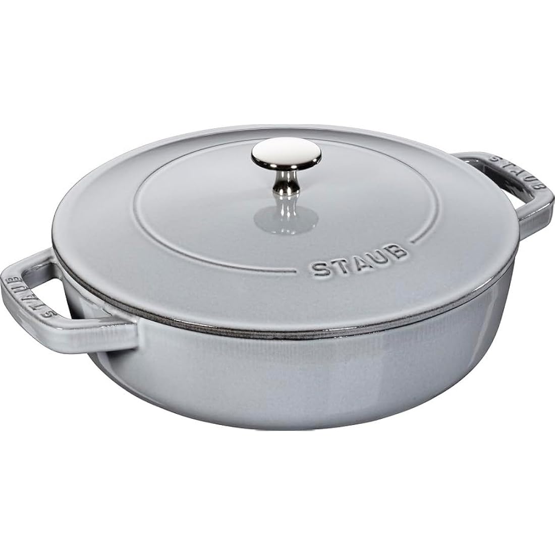 STAUB Cast Iron Chistera, Grey, 24 cm