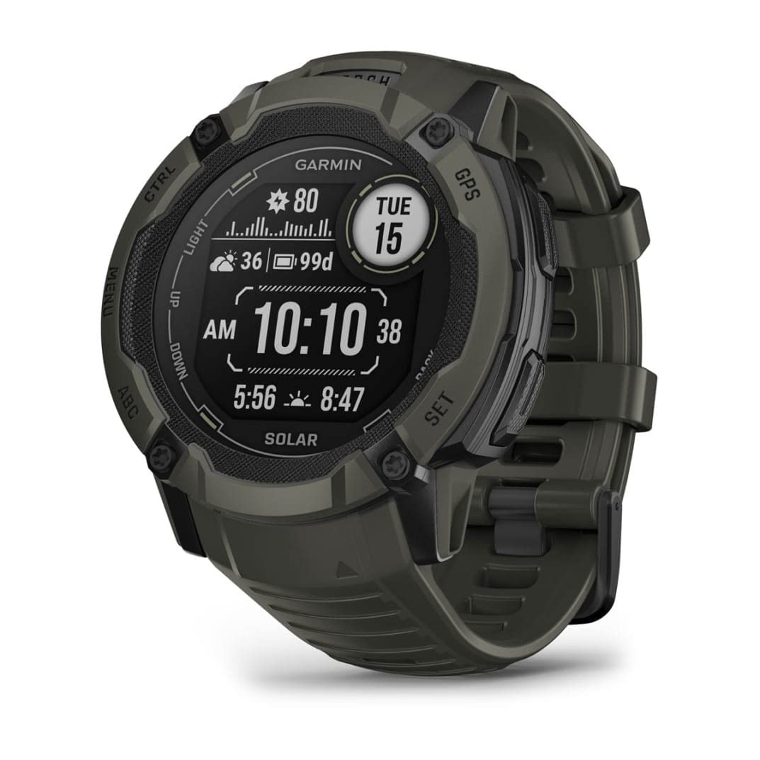 Garmin Instinct 2 GPS 45mm Smartwatch, Rugged watch, Built-in Sports Apps & Health Monitoring, Ultratough Design Features, up to 28 days Battery Life, Graphite