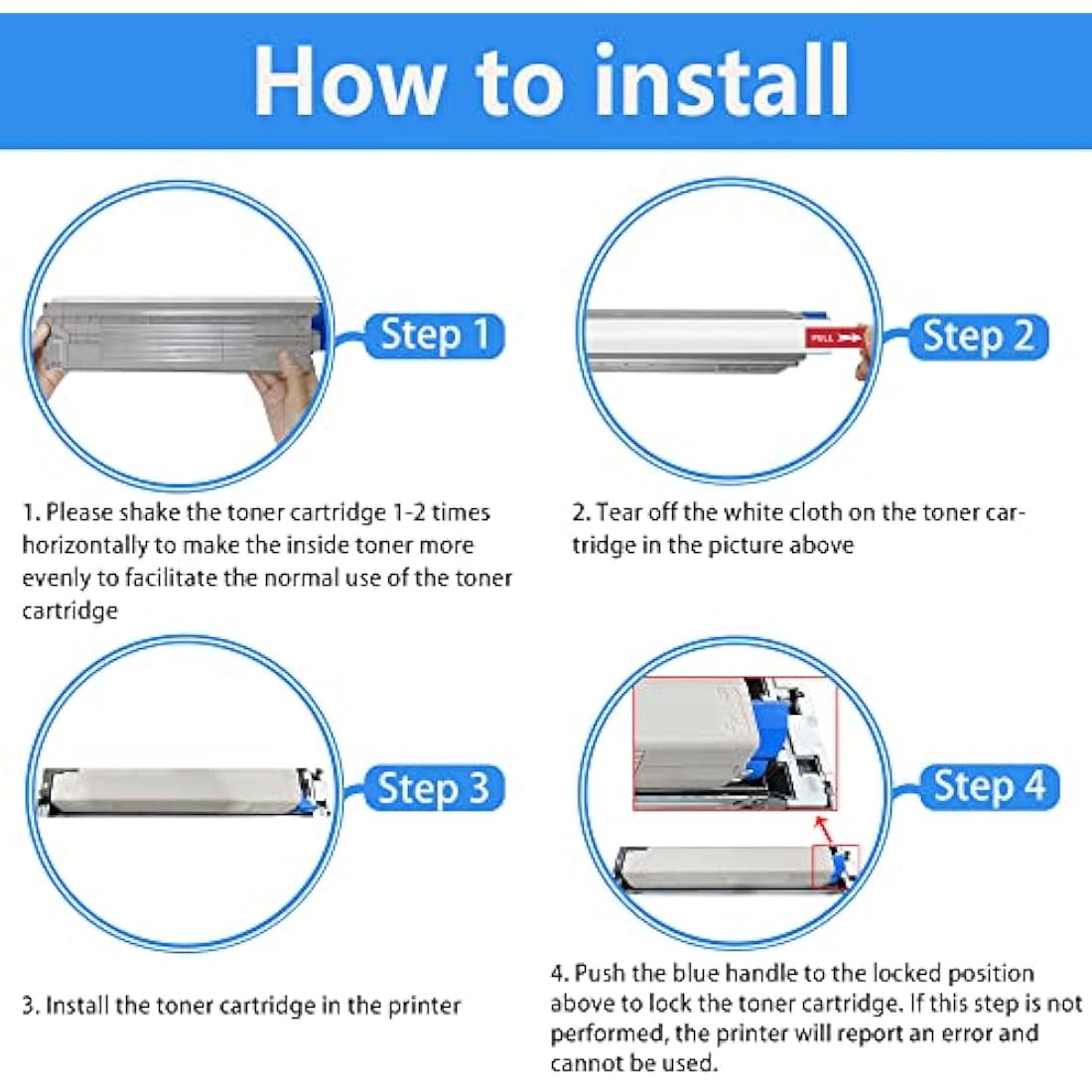 LCL Remanufactured Toner Cartridge C824 C834 C844 C824n C824dn C834dnw C834nw C844dnw 47095703 (1 Cyan) Replacement for OKI C824dn C824n C834dnw C834nw C844dnw