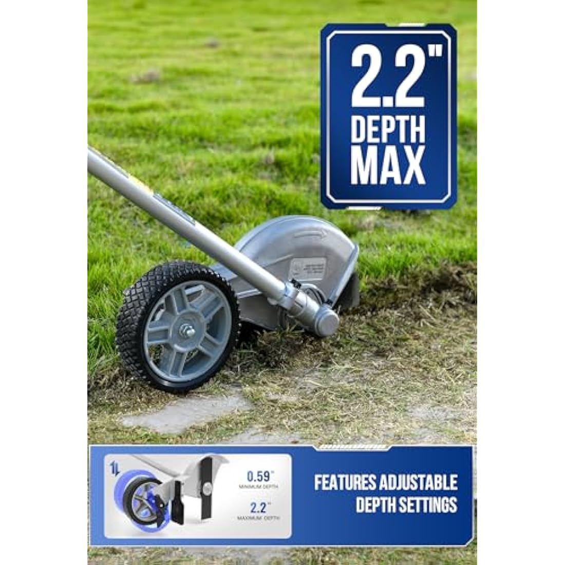 Sunseeker Wild Badger Power Edger Attachment WBEDGERATT, Black