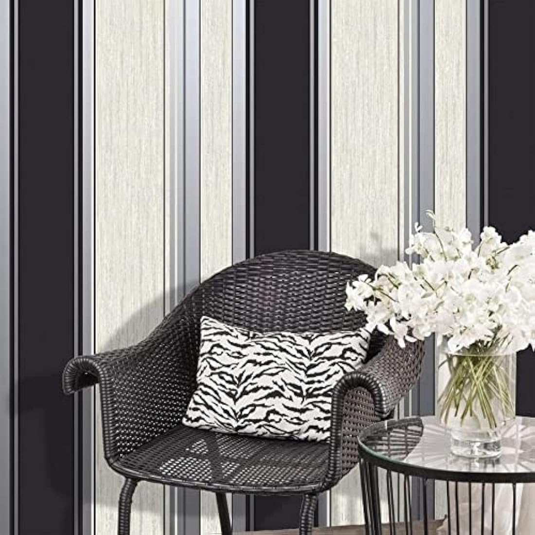 CWV Wallpaper Synergy Stripe Grey M0853