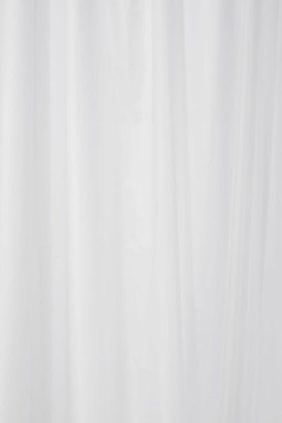 Croydex Professional Plain White Water-Resistant Textile Shower Curtain 2100 X 2100mm