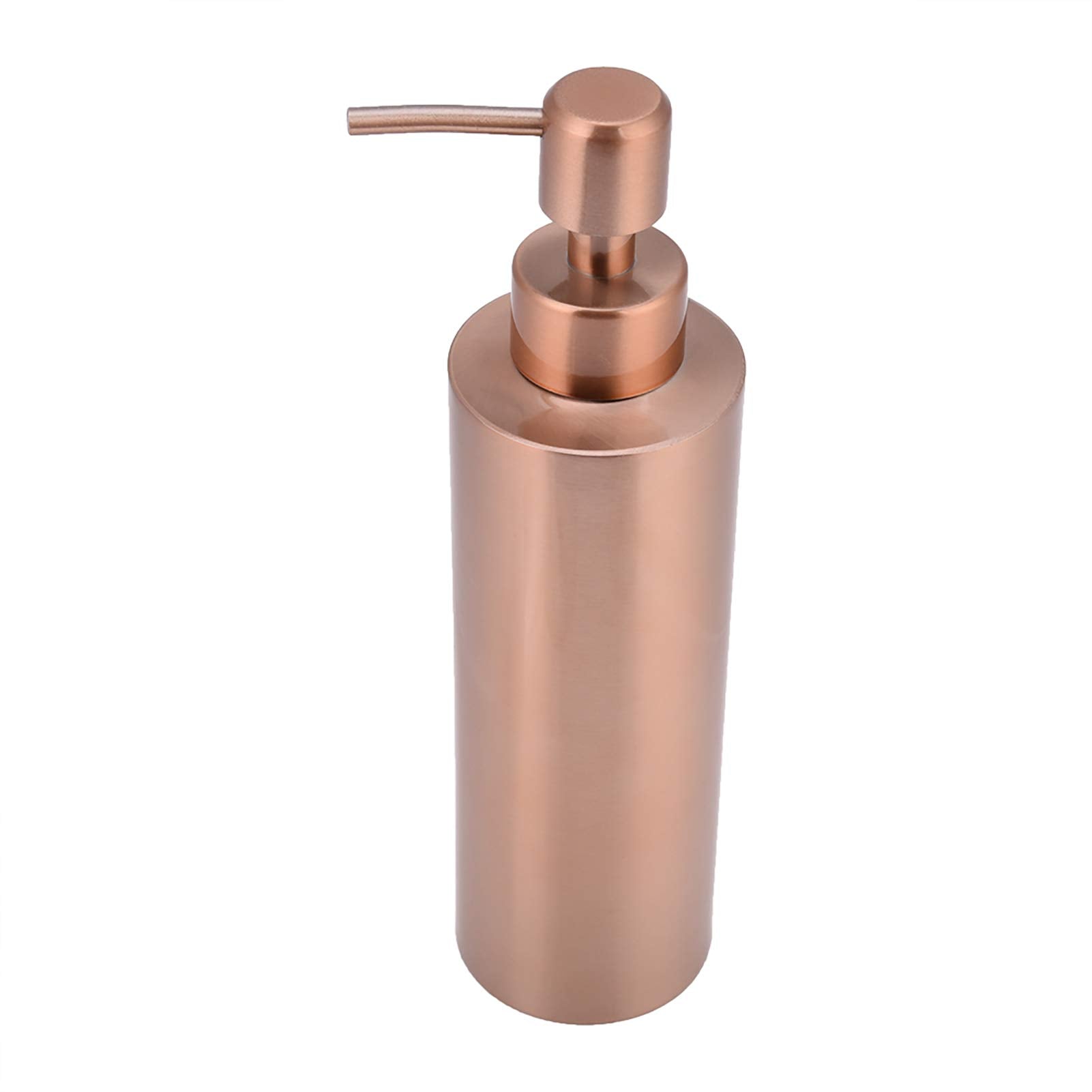 Haofy Dish Soap Dispenser Copper 304 Stainless Steel Rose Gold Soap Bottle, Kitchen Bathroom Countertop hand Pump Liquid Soap Bottle(350ML)