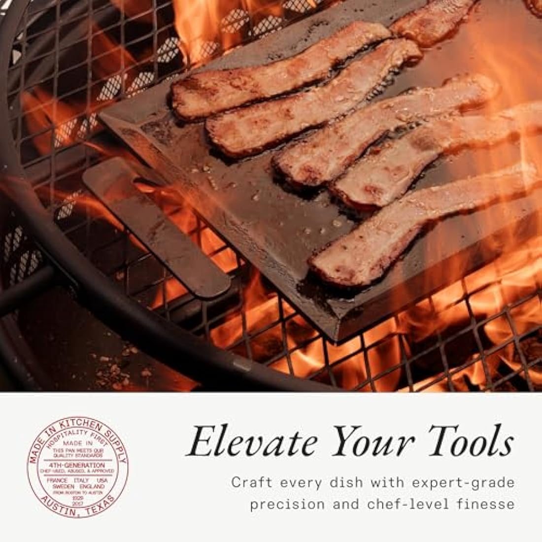 Made In Cookware - Carbon Steel Griddle - (Like Cast Iron, but Better) - Professional Cookware - Made in Sweden - Induction Compatible