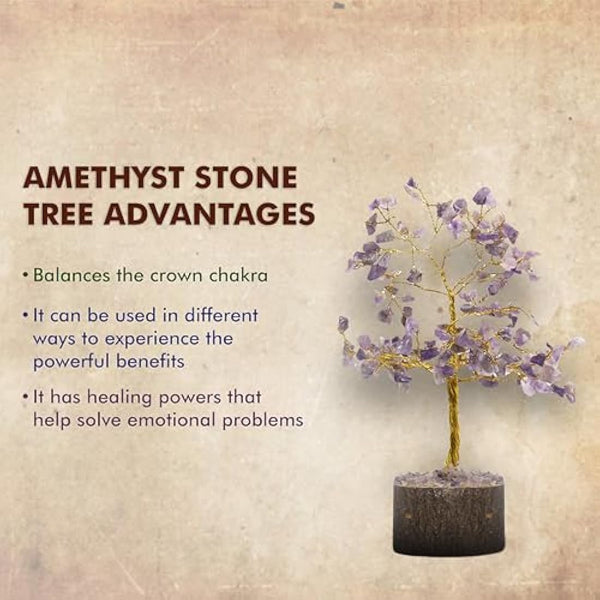 Wonder Care Amethyst Crystal Tree for Home Decorations Crystals and Healing Stones Witchy Room Crystal Decor Tree Crystal Gifts Gem Tree Christmas Tree Stands for Real Tree…