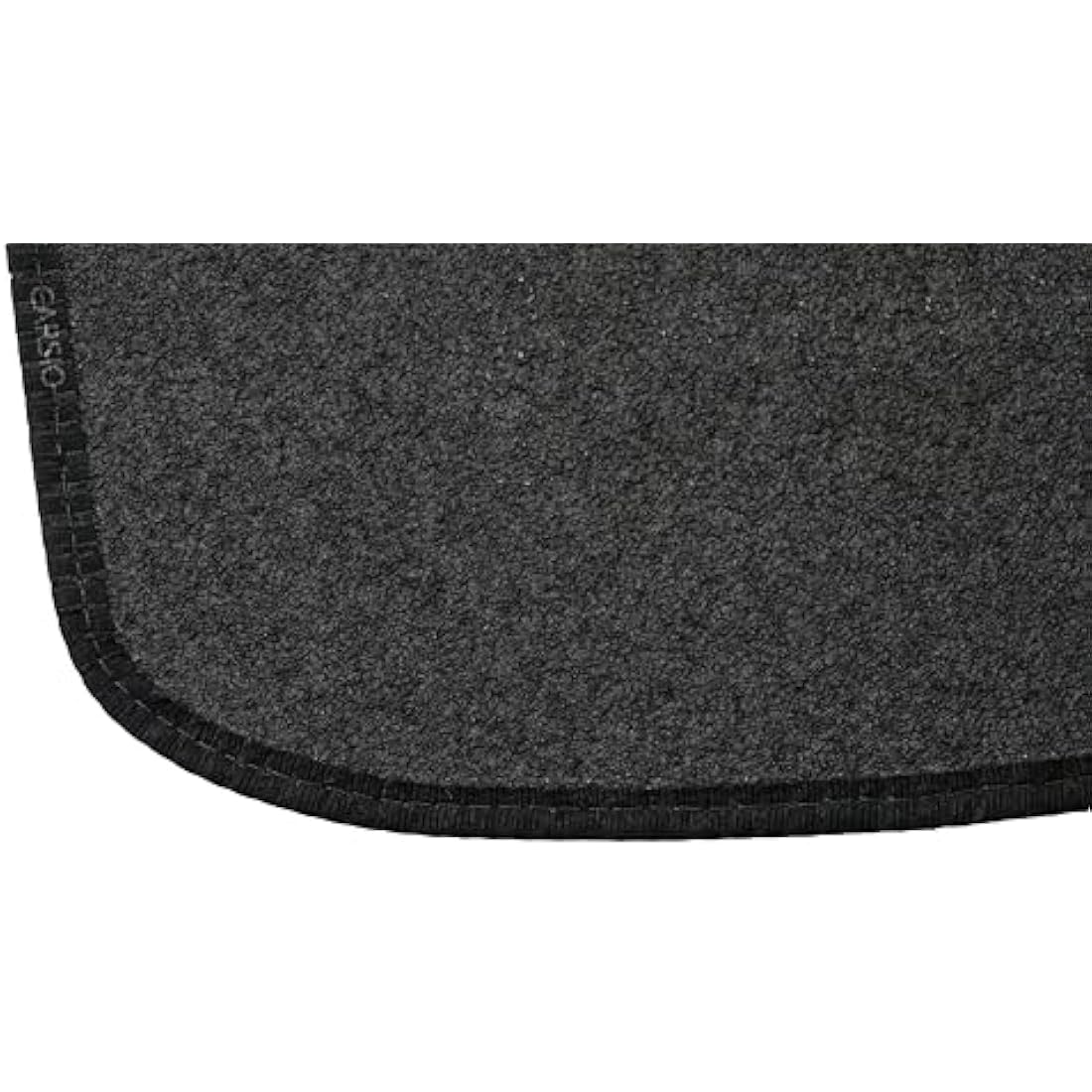 Carsio Carpet Car Mats For Ford Fiesta MK7 (2009 To 2011) 4 Piece Set with 2 Oval Clips Tailored Fit Floor Mat Complete Accessory Black Custom Fitted - All Weather, Anti-Slip Backing & Black Trim