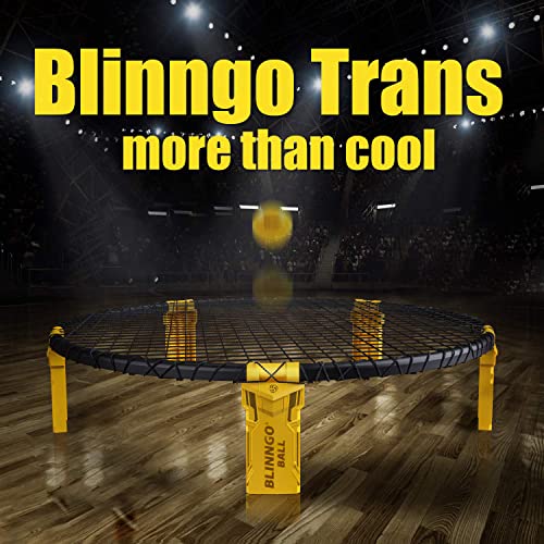 Mookis Blinngoball Game Set Includes Sturdy Legs, Roundnet, 2 Balls, Pump, Carrying Bag and Rule Book