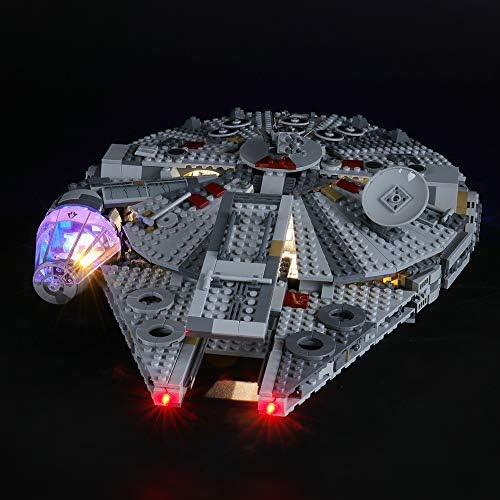 BRIKSMAX Led Lighting Kit for Lego Star Wars Millennium Falcon,Compatible with Lego 75257 Building Blocks Model- Not Include The Lego Set