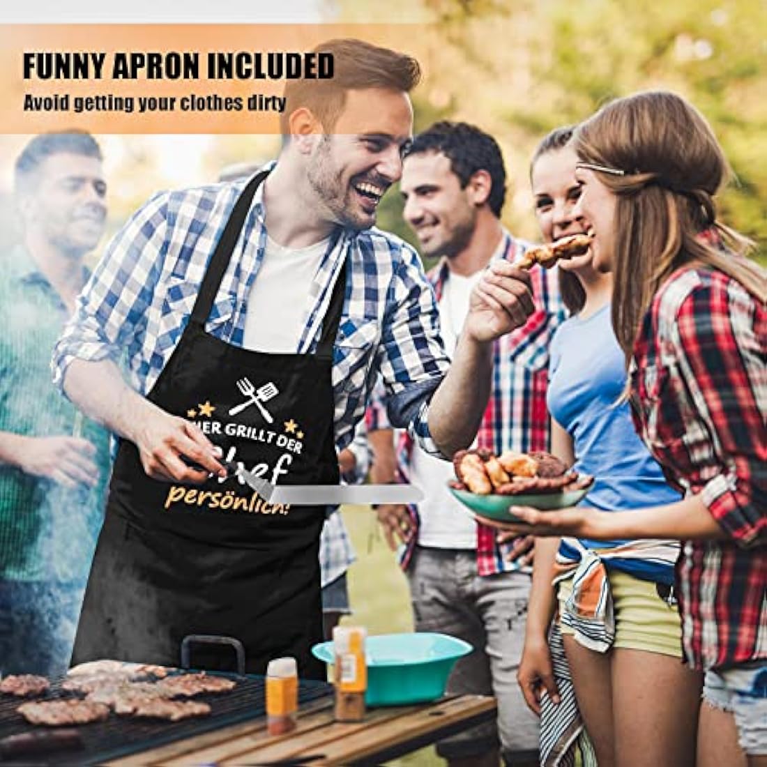 MUJUZE Griddle Accessories Set Stainless Steel Gift for Men Dad,Professional Barbecue Griddle Spatula Set,Flat Top Griddle Accessories in Case,BBQ Tools Set Accessories for Grilling Teppanyaki Camping