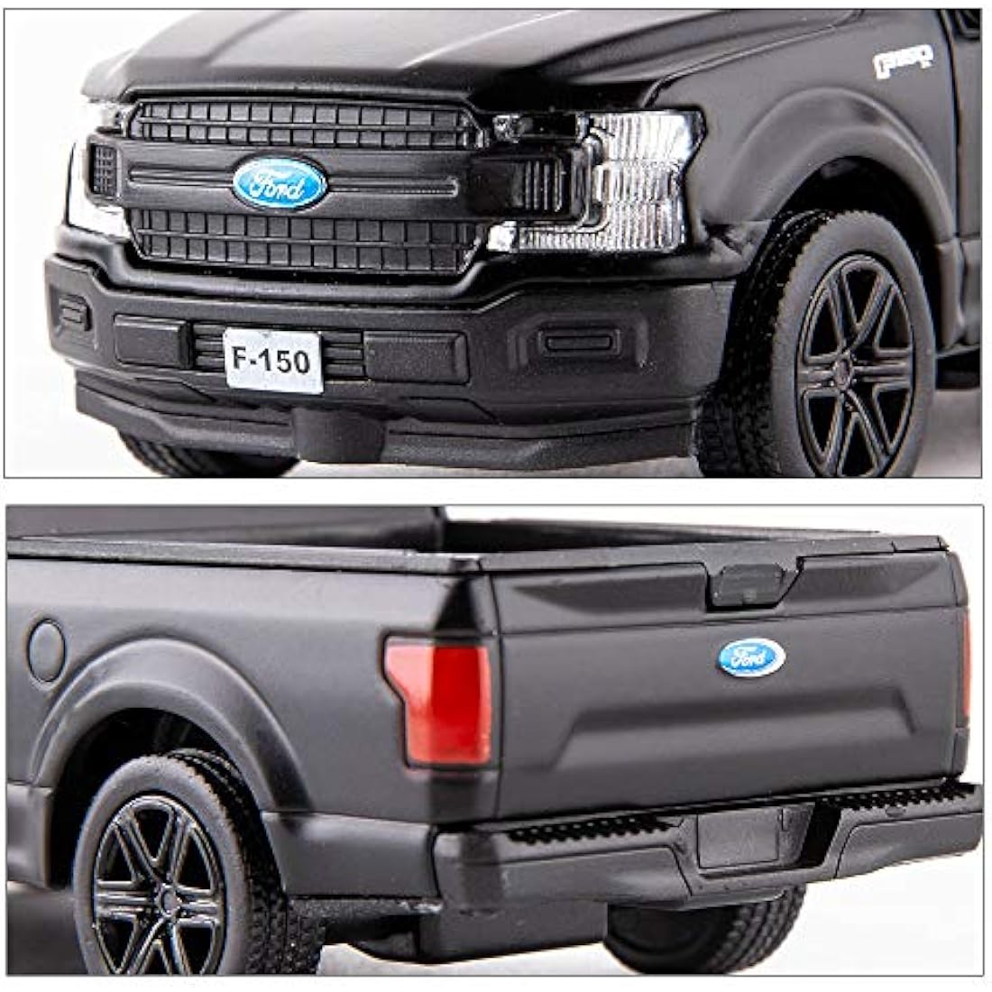 RMZ City 1:36 Scale Ford F150 Pickup Truck Casting Car Model, Zinc Alloy Toy Car for Kids, Pull Back Vehicles Toy Car for Toddlers Kids Boys Girls (Black)