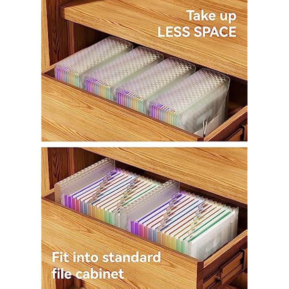 ABC life A4 Expanding File Organiser with Grid Pattern,13 Pockets Expandable Filling Boxes Documents Organiser,Accordion A4 Desk Folders,Portable Rainbow Files Wallets Plastic Bills Storage Bag(Green)