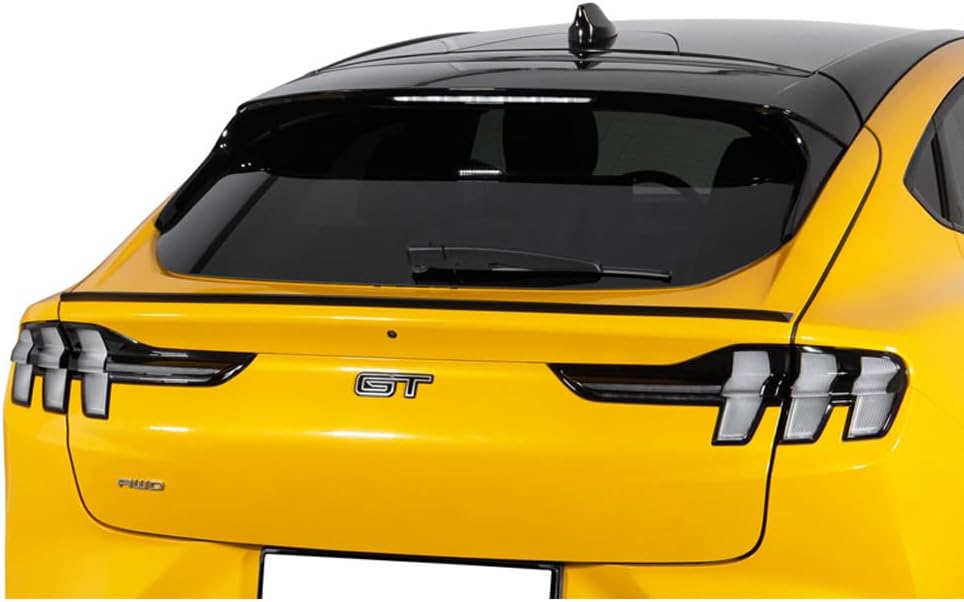 RDX Racedesign Trunk spoiler lip compatible with Ford Mustang Mach-E 2020- (ABS)