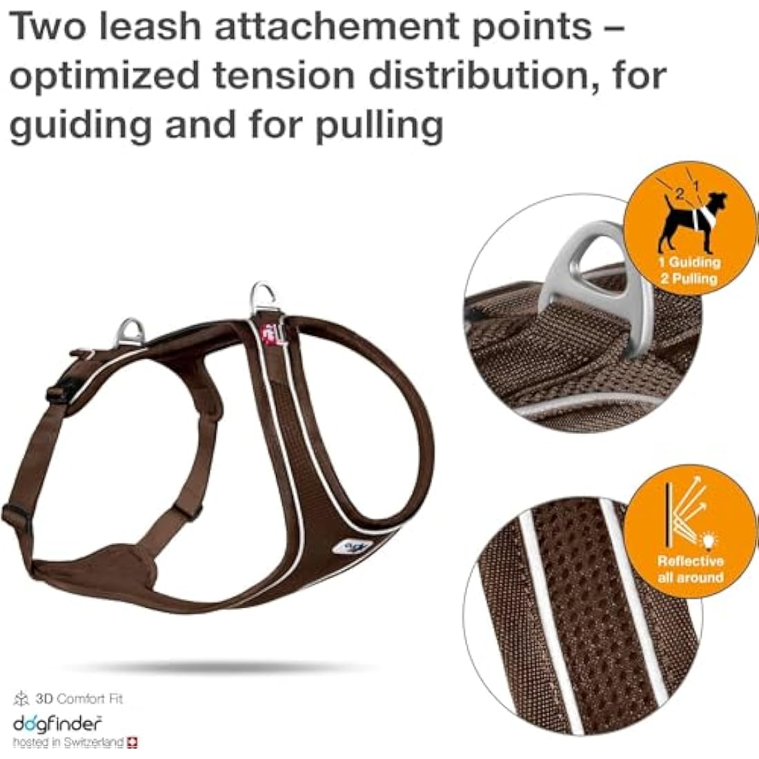 Belka Comfort Harness Brown L